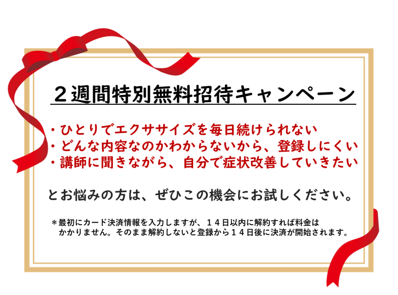 2週間無料